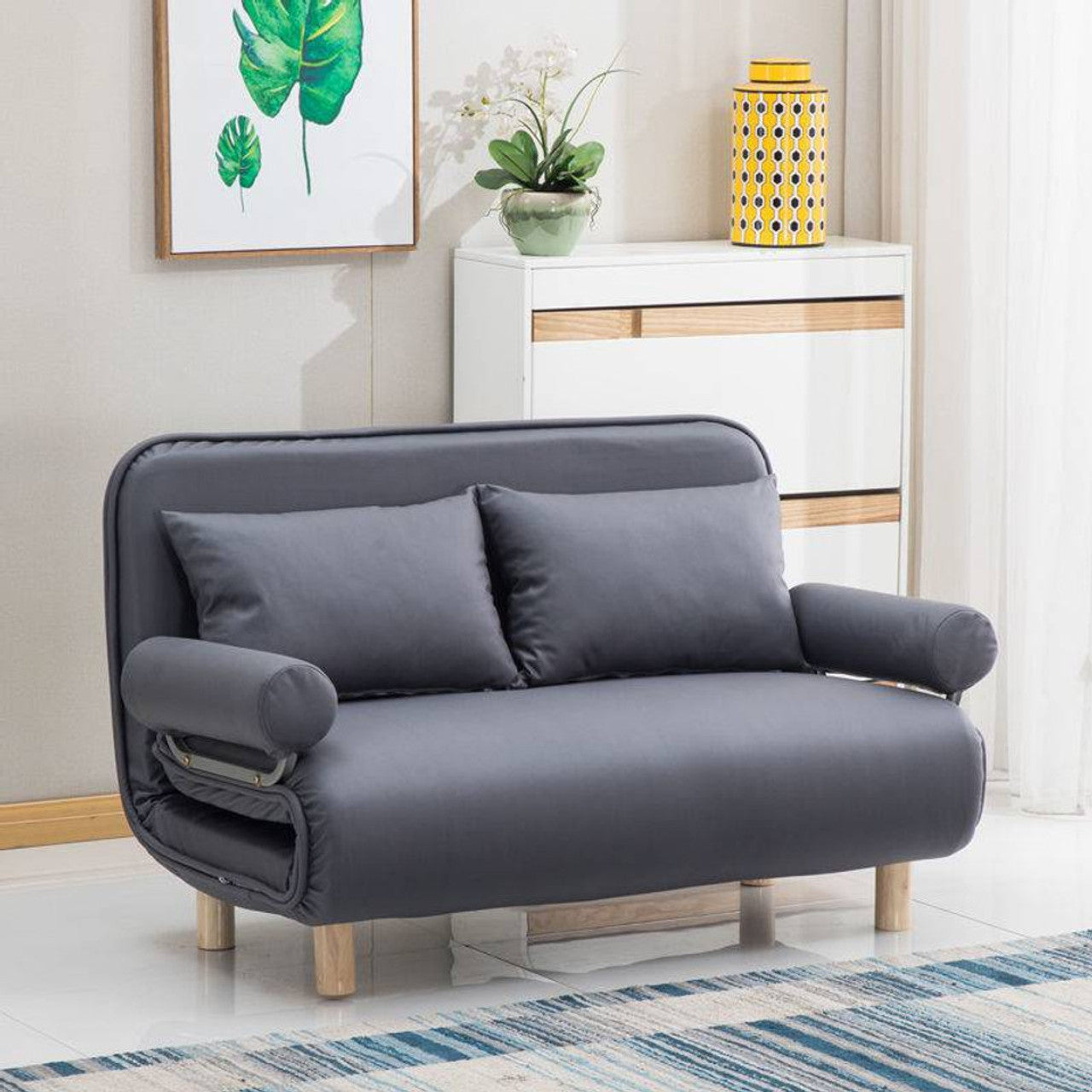 The practical folding sofa bed leisure lounger