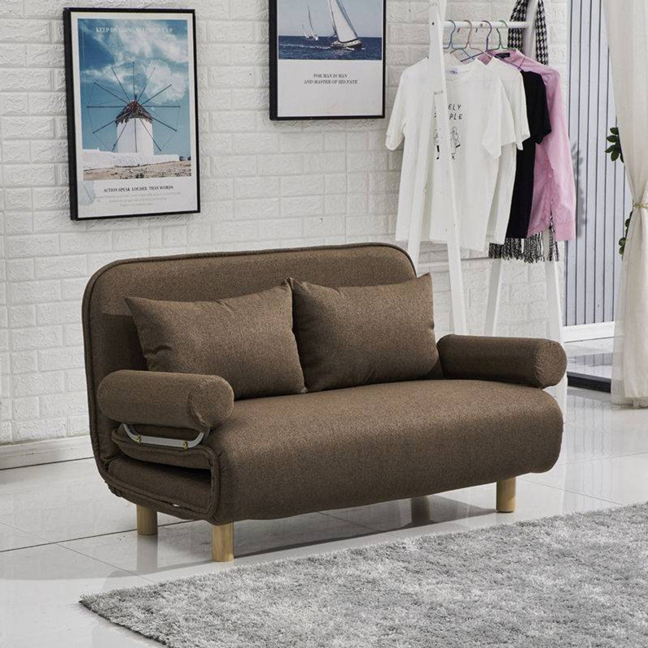 The practical folding sofa bed leisure lounger