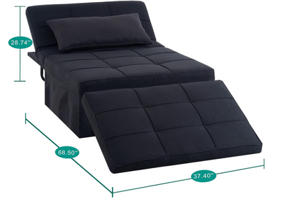 4 IN 1 Ottoman Bed Sofa Chair Lounger