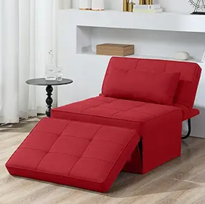 4 IN 1 Ottoman Bed Sofa Chair Lounger