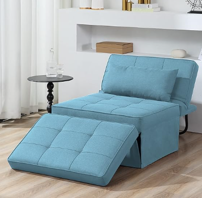 4 IN 1 Ottoman Bed Sofa Chair Lounger